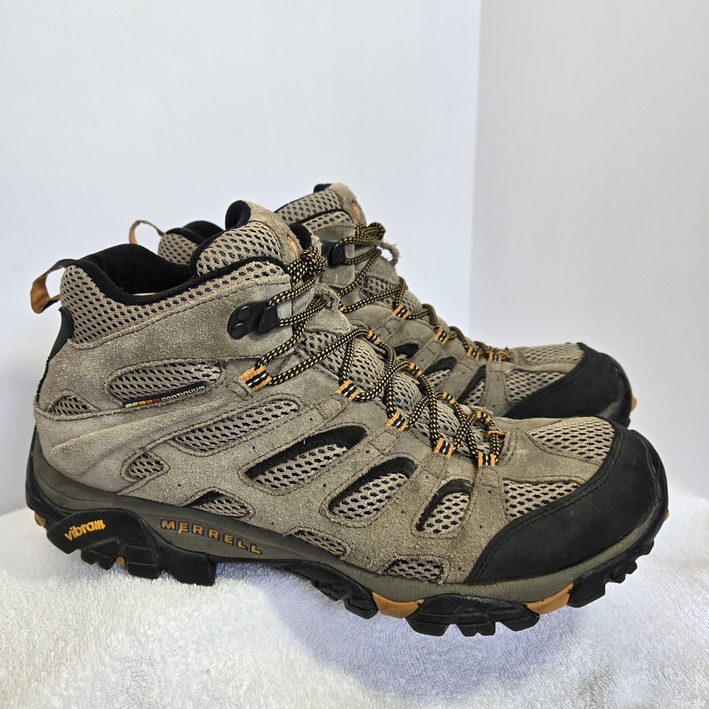 Merrell Moab Ventilator Mid Hiking Boots Men's Size 13 Walnut Brown Leather/Mesh
